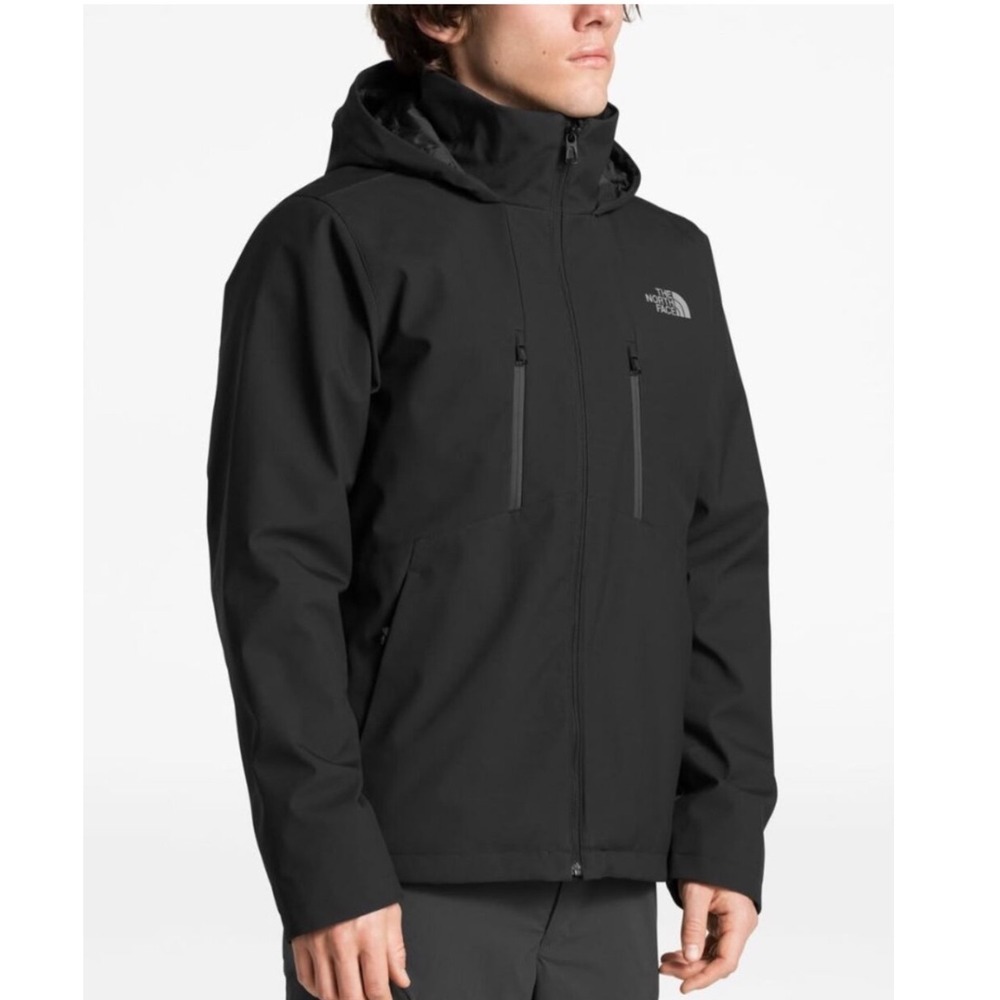 The North Face Apex Elevation Jacket Mens Medium Black Full Zip Hooded Insulated
